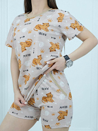 Комплект Женский Домашний Котики